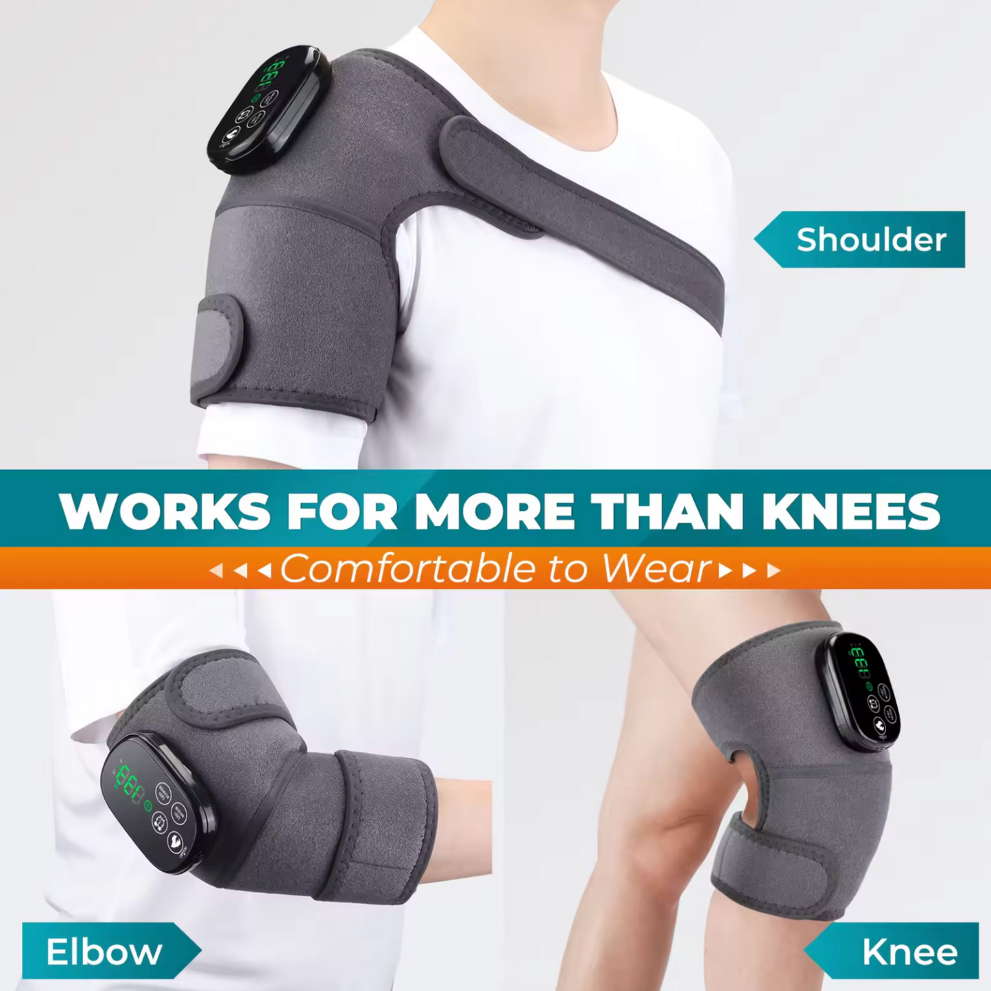 Red Light Therapy Knee and Elbow Wrap with Heating
