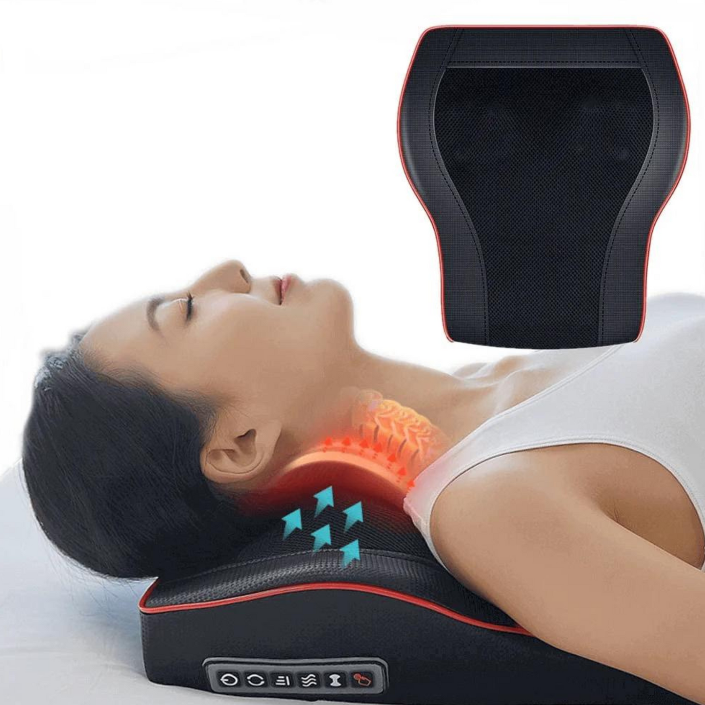 3-in-1 Shiatsu Neck and Back Massager Pillow with Heating