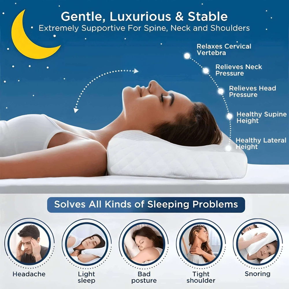 Cervical Pillow For Neck Comfort & Support